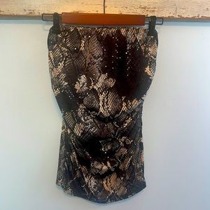 Elegant strapless top. Brand new. No tags.